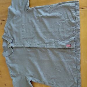 Nwt EMS Men's Relaxed Cotton Weave Button Down Shirt XL